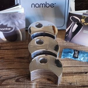Nambe vintage candle holders